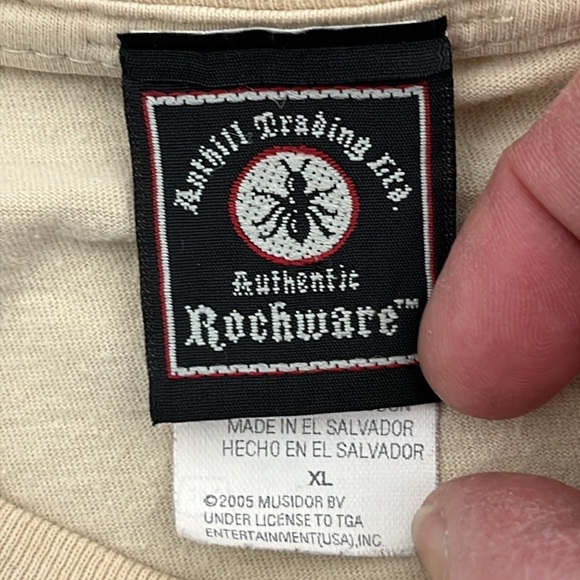 Rolling Stones Graphic T Shirt Anthill Trading Authentic Rockware XL Vintage - Picture 3 of 12